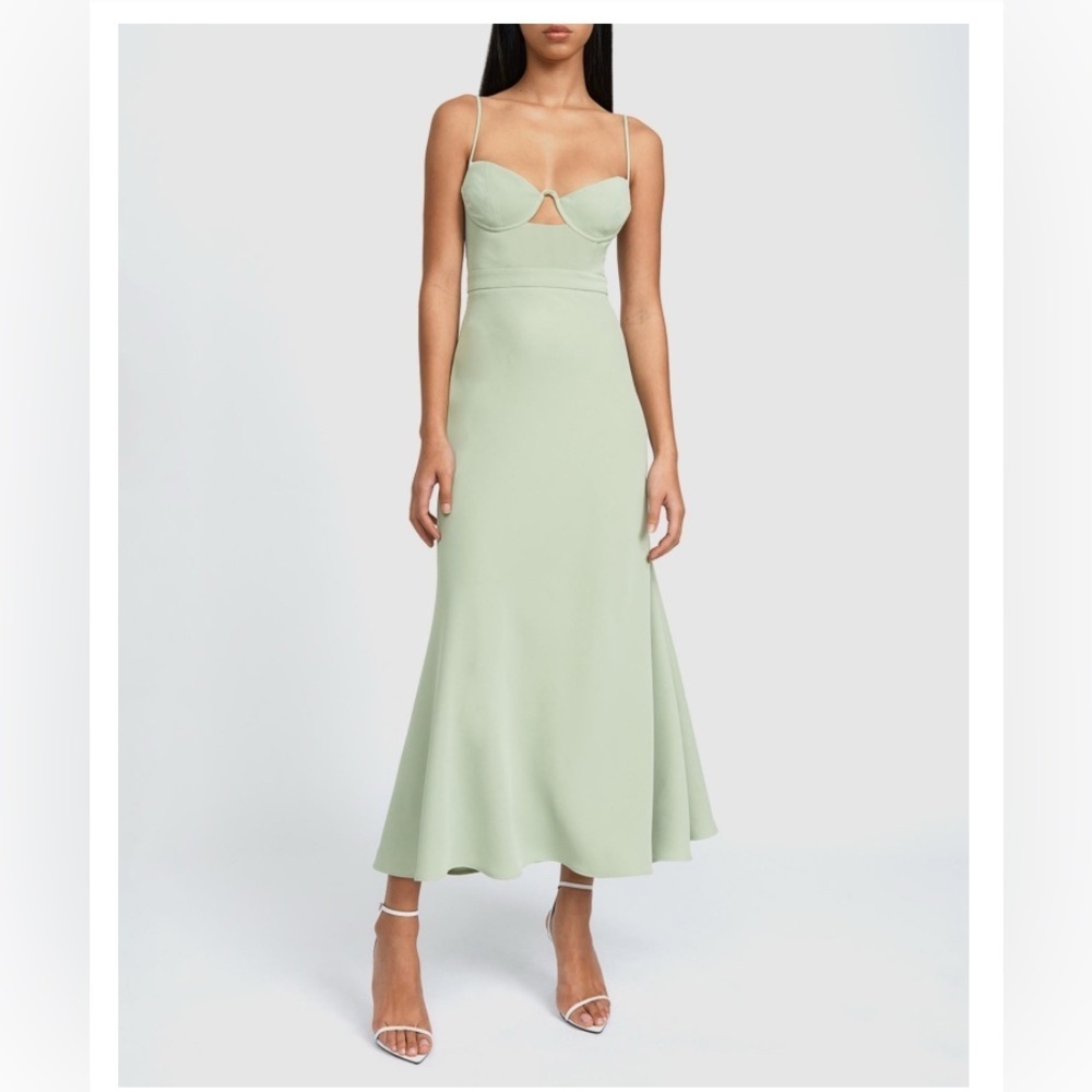 By Johnny Light Green Midi Dress New!